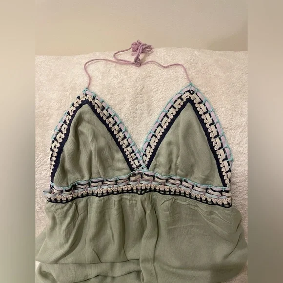 Lime/ Green beach maxi dress - Picture 4 of 6